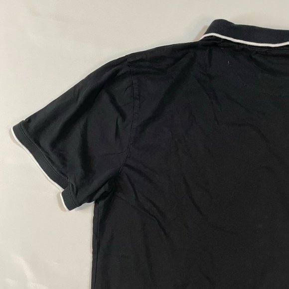 Nickel & Iron Men's Knit Golf Polo Shirt XL Short Sleeve Black - Picture 7 of 9